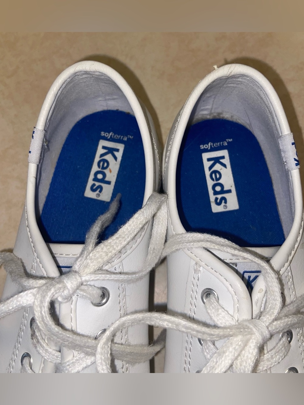 Keds Sneakers Womens Size 7 Triple Up Leather White Athletic Platform Shoes - Picture 3 of 11